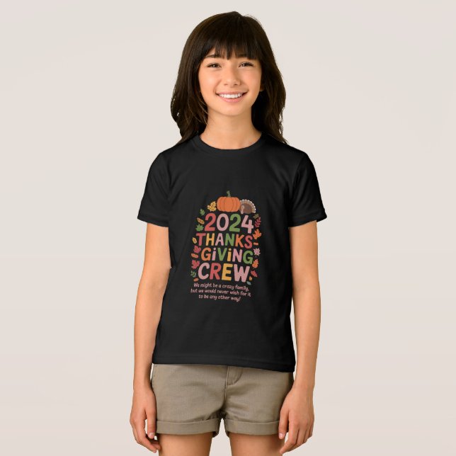 Family Erntedank 2024 Crew Türkei Matching Tri-Blend Shirt (Vorderseite Voll)