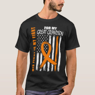 Family Fight Great Grandson Leukemia Awareness US T-Shirt