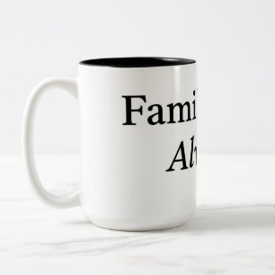 Family First Always Mug Minimal Family Quote Cof