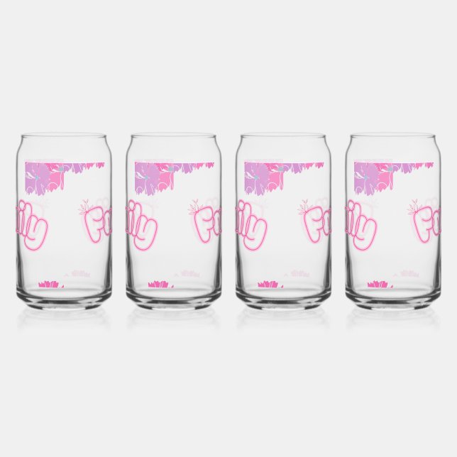 Family Flower Mug Dosenglas (Rechts)