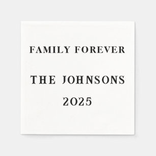Family Forever Custom Napkins - Wiedersehen Summer Serviette