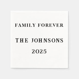 Family Forever Custom Napkins - Wiedersehen Summer Serviette