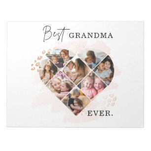 Family Foto Bestes Oma je Herz Gestalt 8 Foto Notizblock