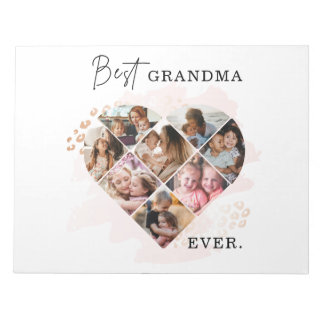 Family Foto Bestes Oma je Herz Gestalt 8 Foto Notizblock
