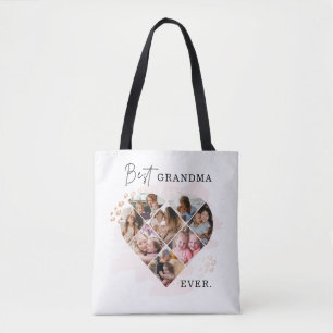 Family Foto Bestes Oma je Herz Gestalt 8 Foto Tasche