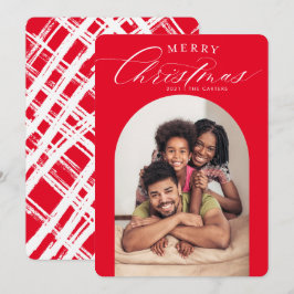 FAMILY FOTO CARD fröhliche Weihnachtsarchitektur R Ankündigung