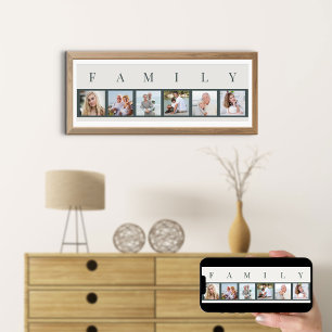 FAMILY Foto Collage 6 Picture Strip Custom Poster
