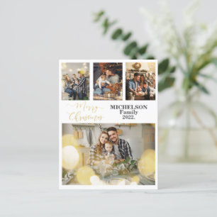 Family Foto Custom Weihnachtskarte Feiertagspostkarte