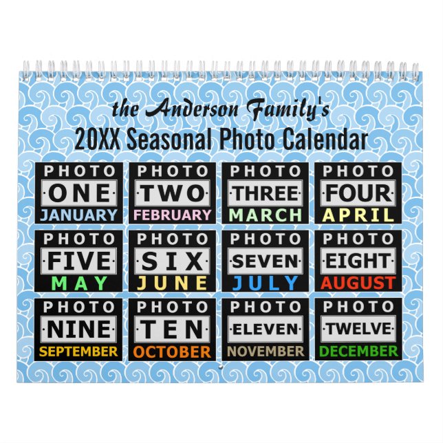 Family Foto Easy DIY Custom 2025 Saison Szene Kalender (Titelbild)