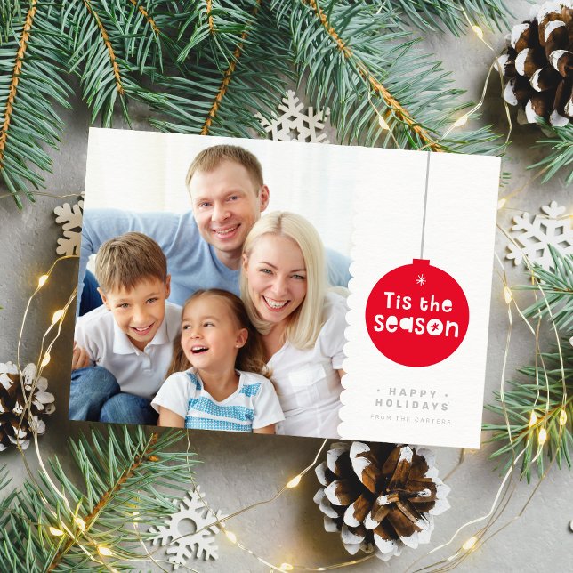 FAMILY FOTO feierliche Weihnachten Gruß baubelrot (Von Creator hochgeladen)