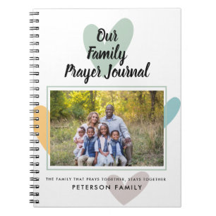 Family Foto Hört Personalisiertes Gebet Journal Notizblock