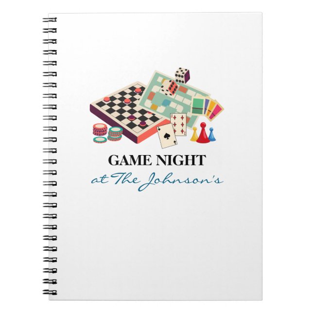 Family Game Night Personalized Scorekeeping Notizblock (Vorderseite)