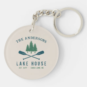 Family Lake House Bateau Russe moderne Oar Pine Tr