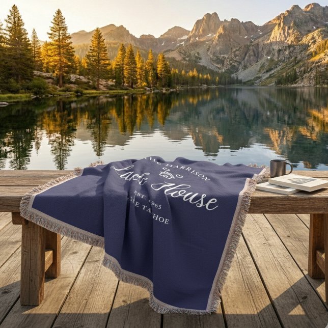 Family Lake House Coastal Custom Decor Decke (Von Creator hochgeladen)