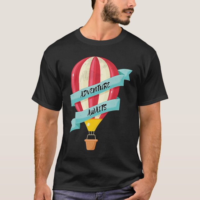 Family Matching Hot Air Balloon Design Adventure A T-Shirt (Vorderseite)