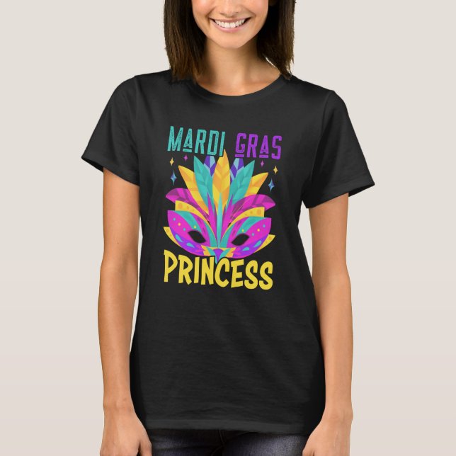 Family Matching Mardi Gras Princess Carnival Costu T-Shirt (Vorderseite)