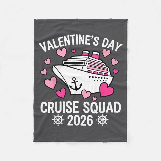 Family Matching Valentines Day Cruise 2026 Husband Fleecedecke (Vorderseite)