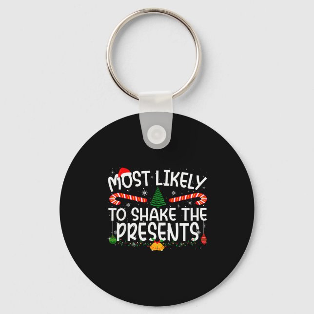 Family Matching Xmas Most Likely To Shake The  Schlüsselanhänger (Vorderseite)