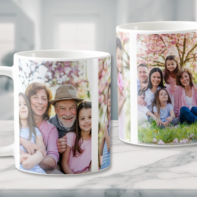 Family Memories Personalized Grandparent Photo Kaffeetasse (Family Memories Personalized Grandparent Photo Coffee Mug)
