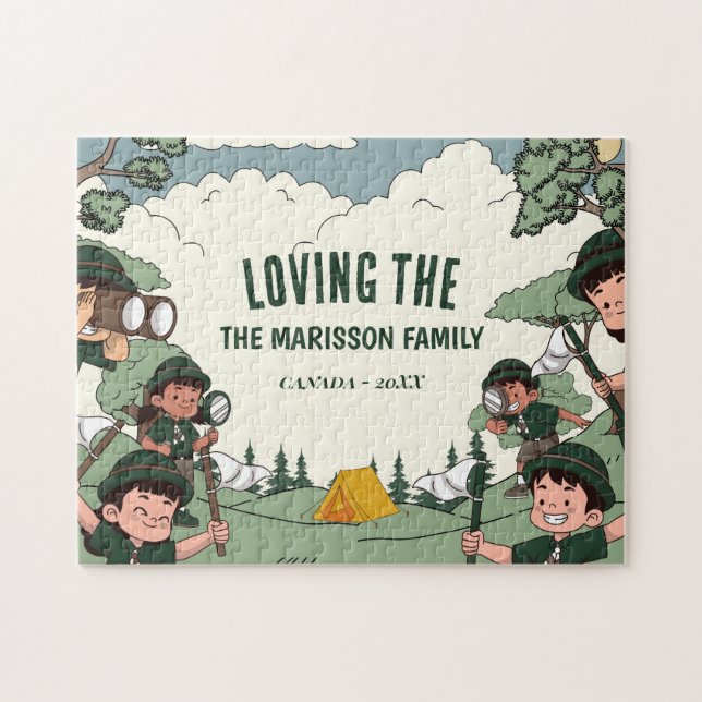 Family Name Camping (Horizontal)