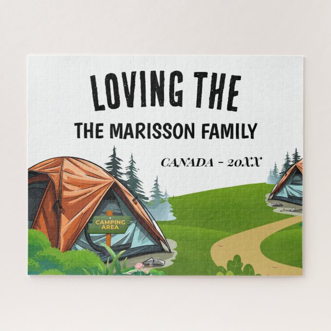 Family Name Camping (Horizontal)