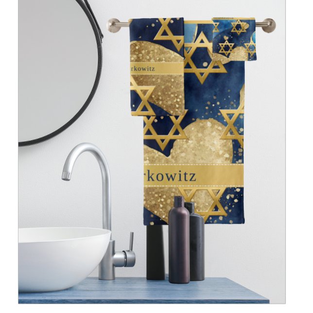Family Name Love Jerusalem Shower Curtain Badhandtuch Set (Von Creator hochgeladen)