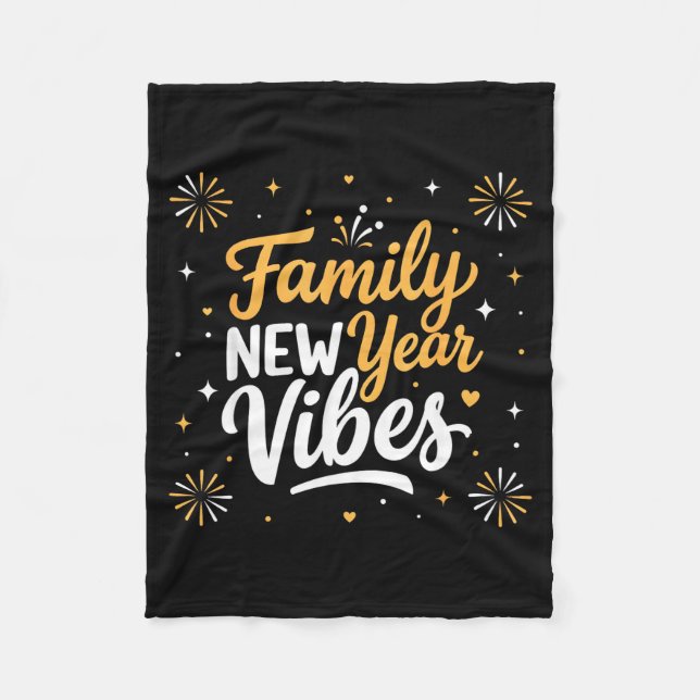 Family New Year 2026 Matching Party Crew  Fleecedecke (Vorderseite)