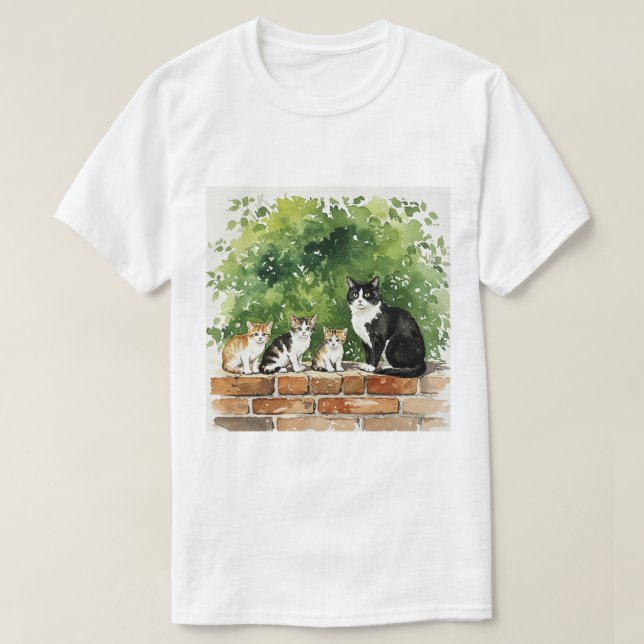 Family of cats T-Shirt (Design vorne)