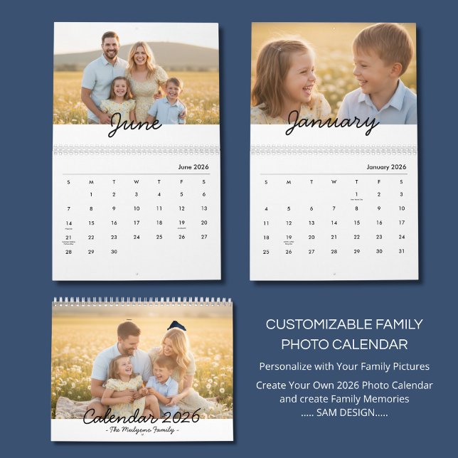 Family Photo Calendar 2026 – A Year Full of Love Kalender (Von Creator hochgeladen)