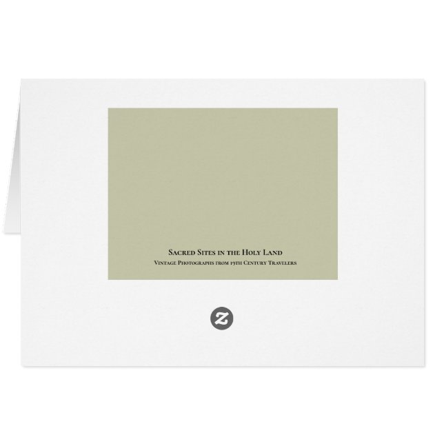 Family Photo Christmas Card Holy Land Theme (Rückseite Horizontal)
