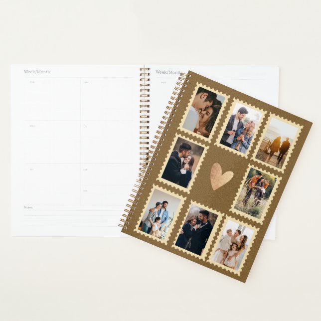 Family Photo Collage Anniversary Love Journal Planer (Anzeige)