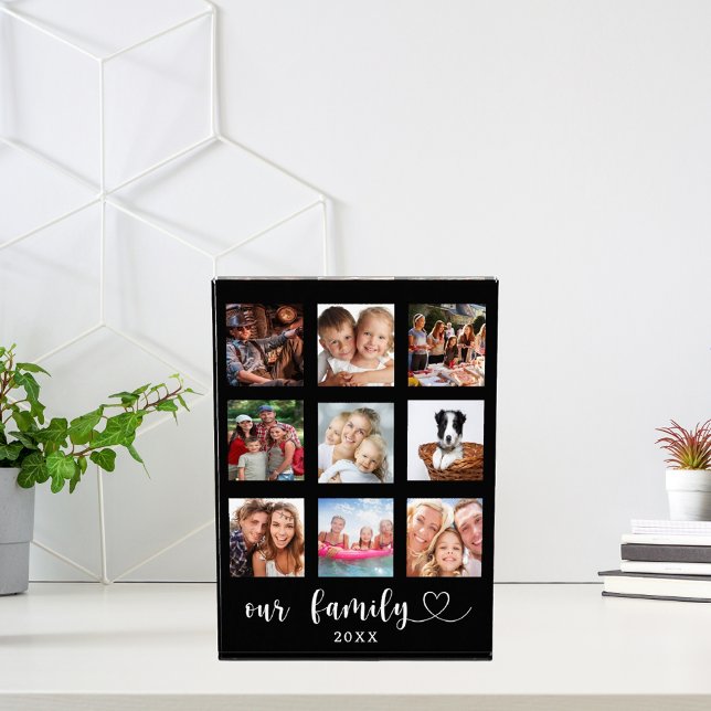 Family photo collage black  fotoblock (Von Creator hochgeladen)