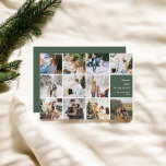 Family Photo Collage Peace Love Joy Christmas Feiertagskarte<br><div class="desc">**Introducing Our Personalized Peace, Love, and Joy Christmas Card: Share the Magic of the Season** This holiday season, spread the warmth and joy of Christmas with our Personalized Peace, Love, and Joy Christmas Card. This beautifully designed card features a heartwarming 11-square photo collage layout, allowing you to share your family's...</div>