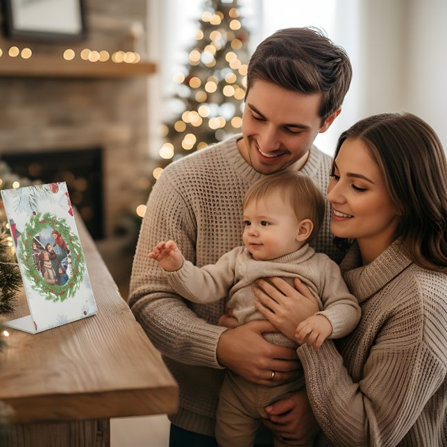 Family Photo Decorative Stand – Holiday Home Décor Sockelschild (Von Creator hochgeladen)