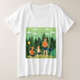 FAMILY PICNIC GROßE GRÖßE T-Shirt