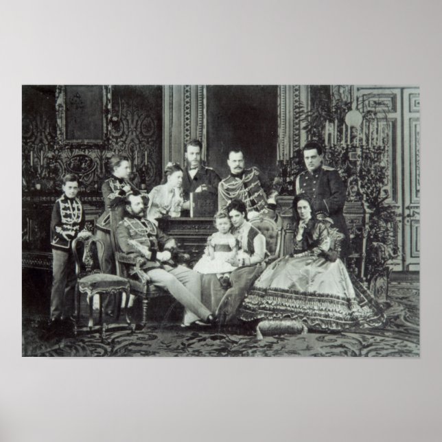 Family Portrait of Emperor Alexander II Poster (Vorne)