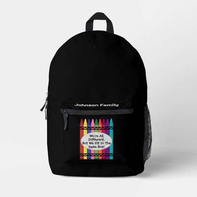 Family Reunion Back Pack Bedruckter Rucksack (Vorderseite)