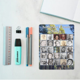 Family Reunion Bingo Card Pine Tree Forest Photo