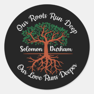 Family Reunion Our Roots Run Deep Salomon Runder Aufkleber