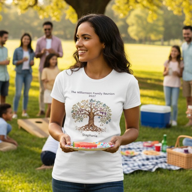 Family Reunion – Roots & Branches T-Shirt (Family reunion ladies tshirt)