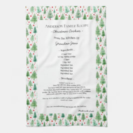 Family Rezept Heirloom Text Weihnachten Geschirrtuch