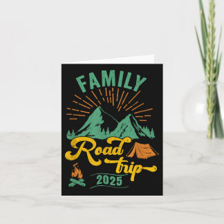 Family Road Trip 2025 Camping Crew Urlaub Holida Karte
