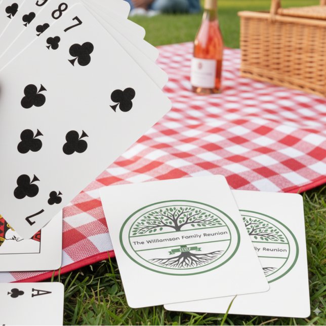 Family Roots Wiedersehen Spielkarten (Family reunion poker cards)