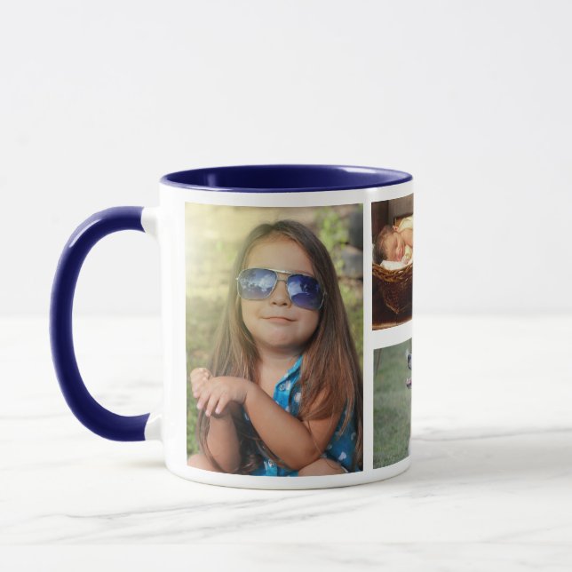 Family´s photos collage tasse (Links)