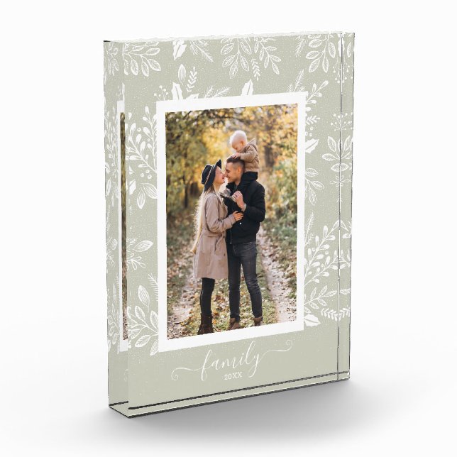 FAMILY Script Overlay Elegante Botanicals Fotoblock (Links)