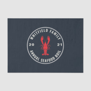Family Seafood Boil Party 4. Juli Custom Seidenpapier
