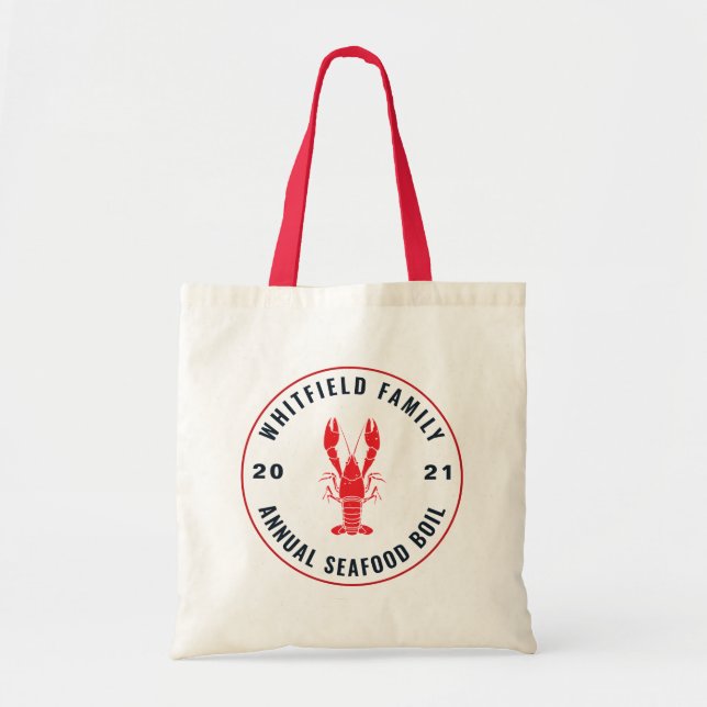 Family Seafood Boil Party 4. Juli Custom Tragetasche (Vorne)
