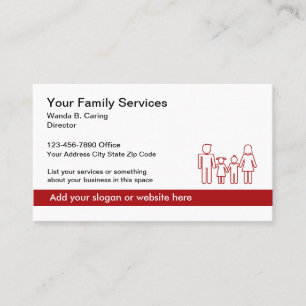 Family Services Center Business Visitenkarten Visitenkarte