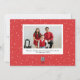 Family Signature Gift Wrapped Borders Photo Frame Feiertagskarte (Rückseite)