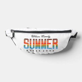 Family Summer Break Gathering Sunset Ocean Bauchtasche